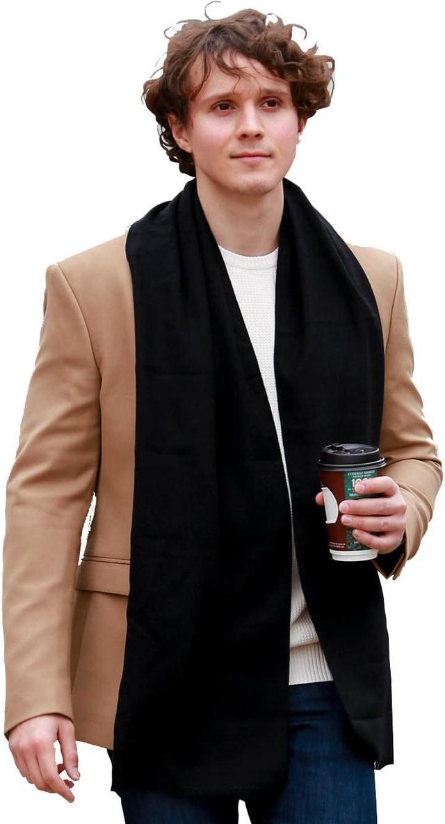Product image of FULLRON Men Winter Scarf Soft Warm Long Cashmere Feel Scarves