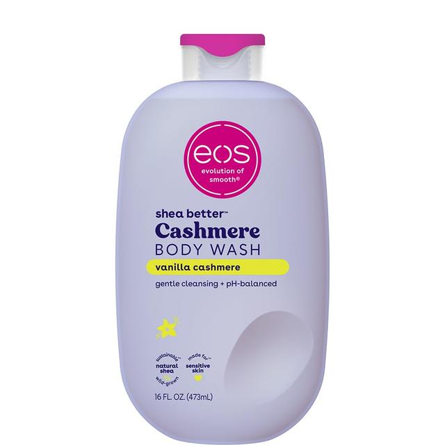 Product image of eos Shea Better Cashmere Body Wash, Vanilla Cashmere, Moisturizing, pH Balanced Body Wash, Creamy Gel Formula, Paraben & Phthalate Free, Sensitive Skin, 16 fl oz