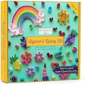 Product image of MY CREATIVE CAMP Beginner's Quilling Kit for Kids and Adults, DIY Craft Kit for Kids and Adults, Paper Quilling Kit for Beginners with Tools, Instructions & Storage Box, Makes 10+ Fun Projects