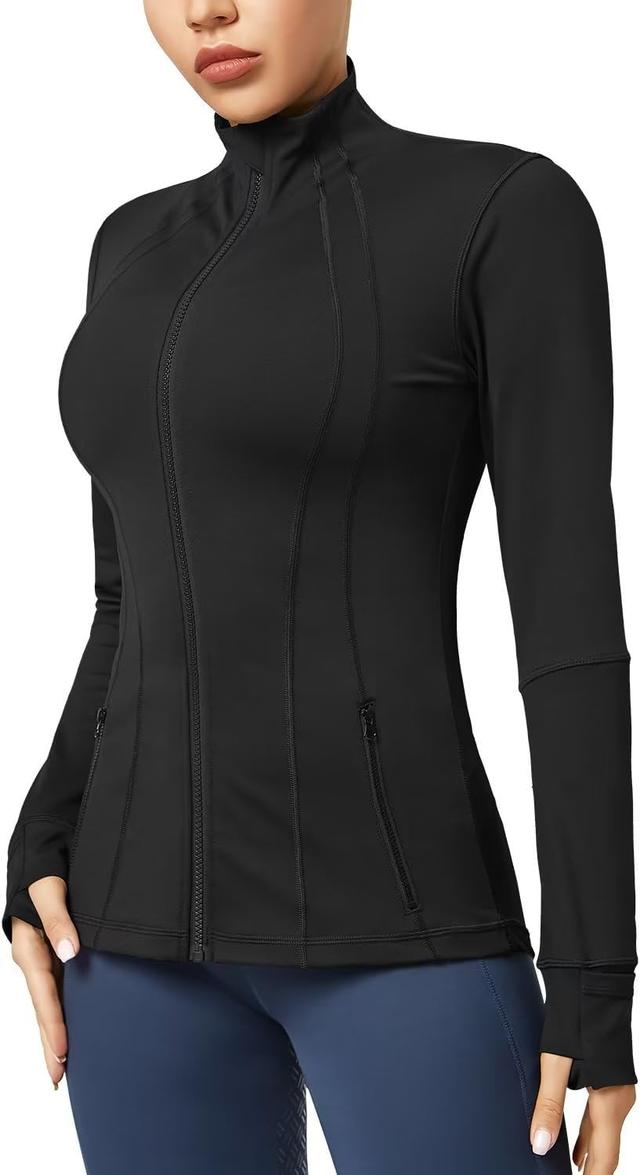 Product image of QUEENIEKE Women Athletic Jackets Cottony-Soft Full Zip Slim Fit Workout Running Jacket with Pockets 210503