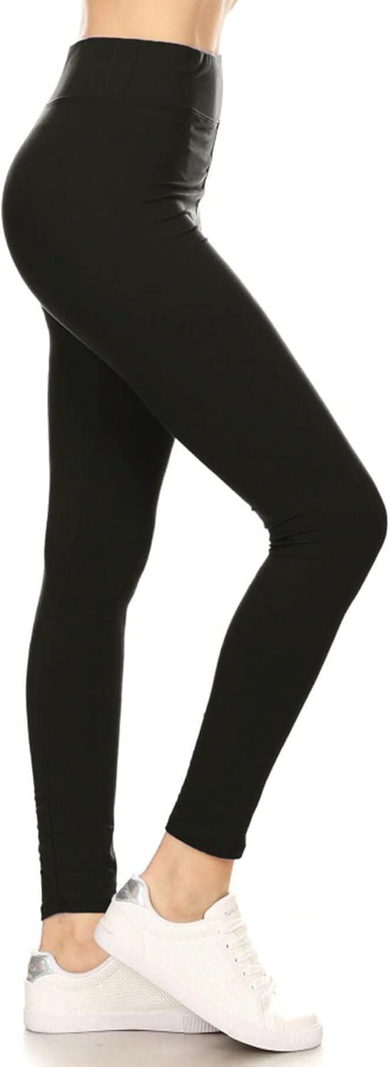 Product image of Leggings Depot High Waisted Leggings for Women Buttery Smooth & Soft Women's Solid Yoga - Reg, Plus, 1X3X, 3X5X