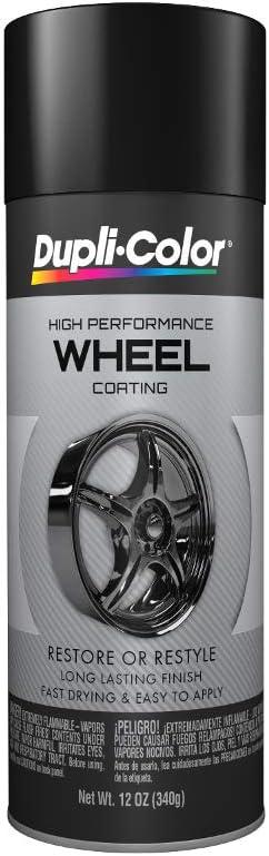 Product image of Dupli-Color HWP108 High Performance Wheel Paint - Gloss Black - 12 oz Aerosol Can
