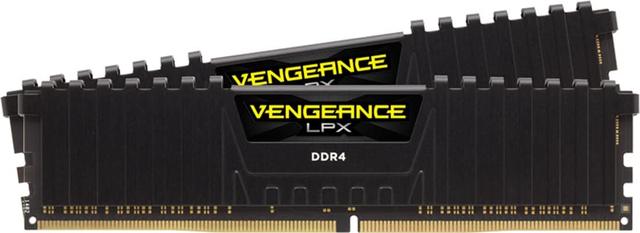 Product image of CORSAIR VENGEANCE LPX DDR4 RAM 64GB (2x32GB) 3200MHz CL16-20-20-38 1.35V Intel AMD Desktop Computer Memory - Black (CMK64GX4M2E3200C16)
