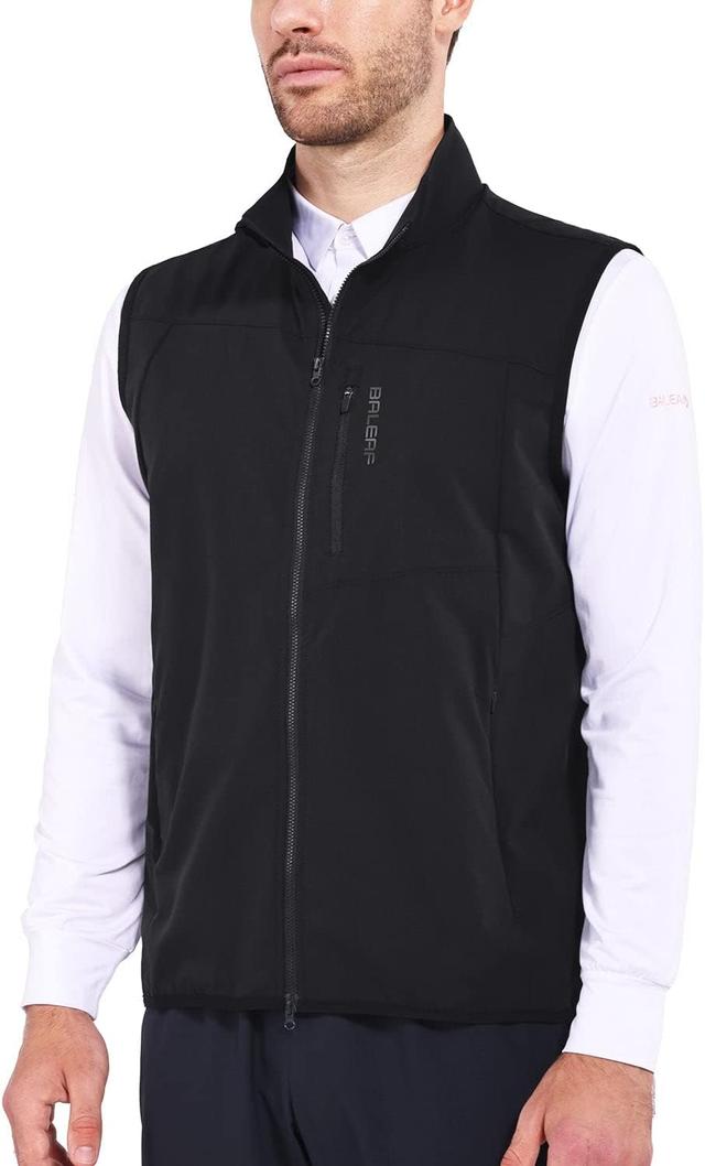 Product image of baleaf Men's Golf Vest Lightweight Sleeveless Running Stretch Breathable Running 5 Zip Pockets Windproof Hiking Outwear