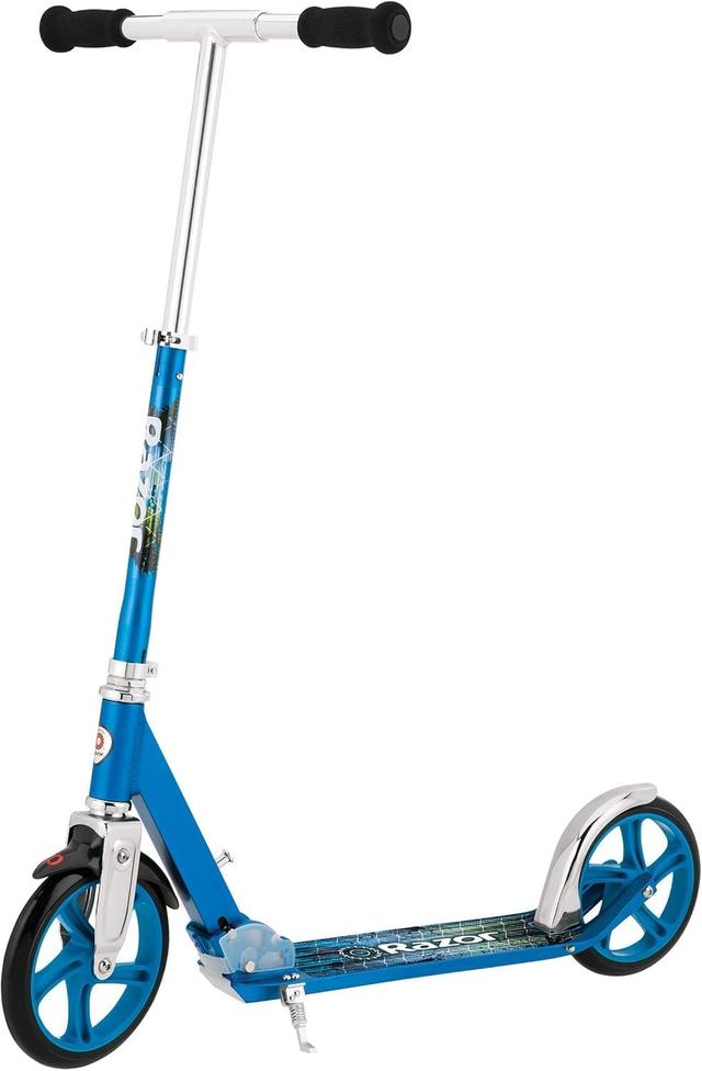 Product image of Razor A5 Lux Kick Scooter for Kids Ages 8+ - 8" Urethane Wheels, Anodized Finish Featuring Bold Colors and Graphics, for Riders up to 220 lbs