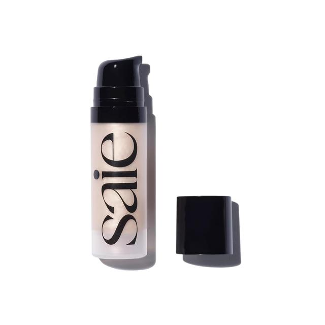 Product image of Saie Mini Glowy Super Gel Lightweight Illuminator - Luminizer + Makeup Primer for Glowing Skin - Enriched with Vitamin C + Hydrating Squalane Oil - Starglow (0.5 oz)