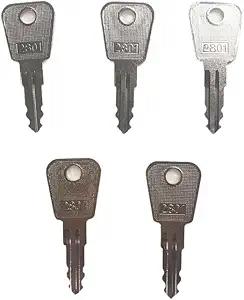Product image of 5 pcs Elevator Key Set 2801 Control Machine Room Key Chain