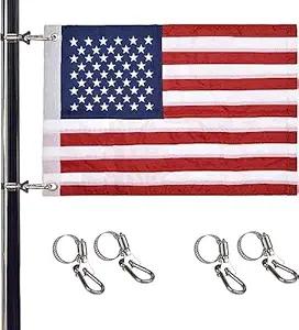 Product image of Universal Boat Flag Marine with 4 Boat Flag Pole Kits USA Flag with 50 Embroidered Stars American Boat Flag