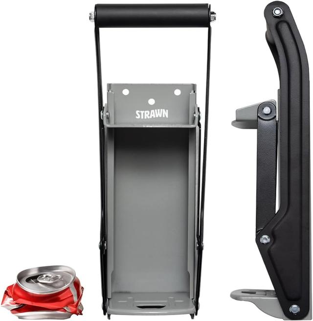 Product image of Can Crushers - Wall Mounted Aluminum Can Smasher - Ideal for Garbage Can and Recycling Bin - Outdoor Bar Accessories Must-Have - Home Improvement Essential - Efficient Can Crusher by Strawn (Gray)