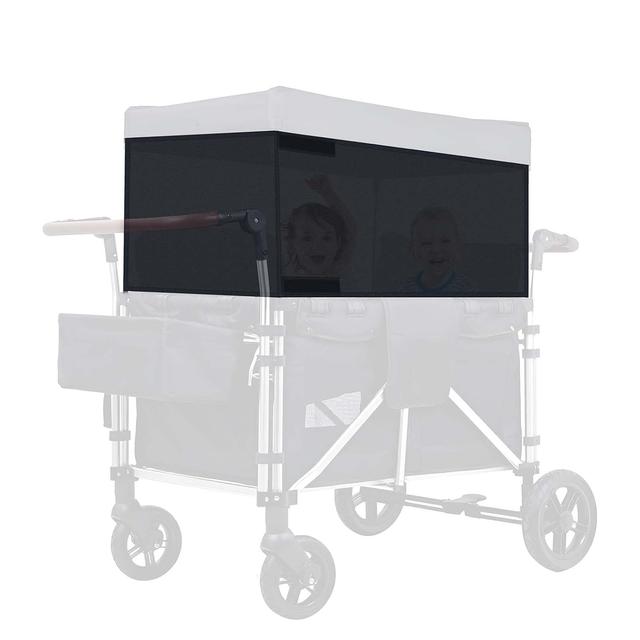 Product image of 4 Side Breathable Wagon Stroller Sunshade Net Canopy, Adjustable Wagon Attachment Cover Canopy Universal Wagon Accessories for W2 W4 Wagon Stroller Camping Picnic Prevent UV Dust Mosquito, 118″ × 13″