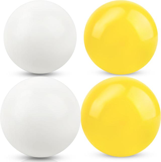 Product image of 4 Pack Bocce Pallino Backyard Bocce Bulk 57 mm Bocce Pallino Balls Replacement for Adults Kids Outdoor Sport Game Lawn Beabocce Ball pallinoch, 2 Colors