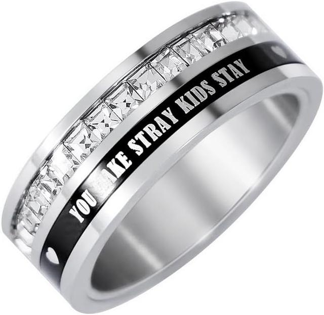 Product image of StrayKids Ring SKZ Stay Stainless Steel Spinner Rings Kpop Stray Kids Jewelry Merch Fans Gifts