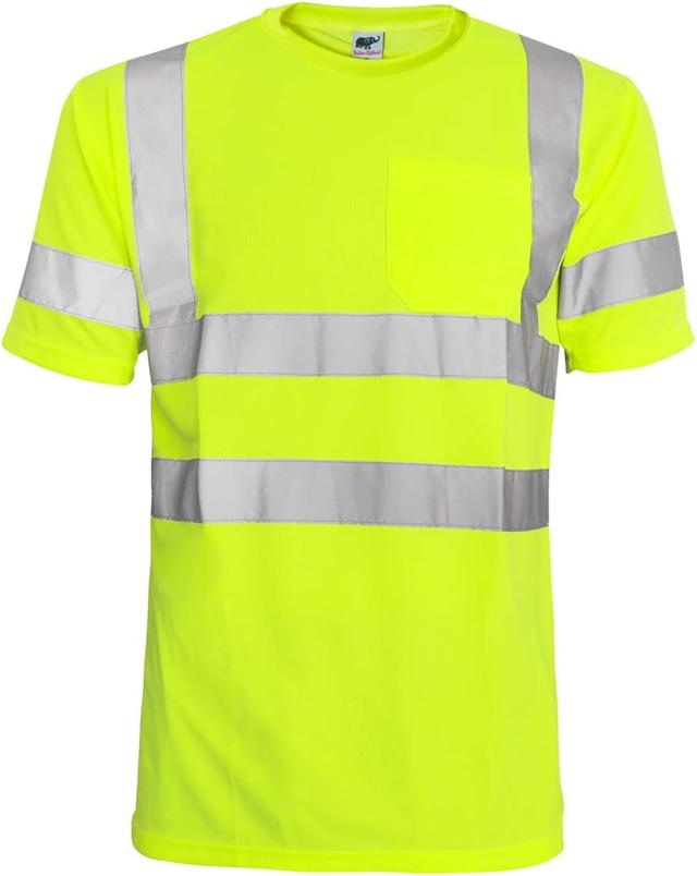 Product image of L&M® Hi Vis T Shirt ANSI Class 3 Reflective Safety Lime Orange Short Long Sleeve HIGH Visibility