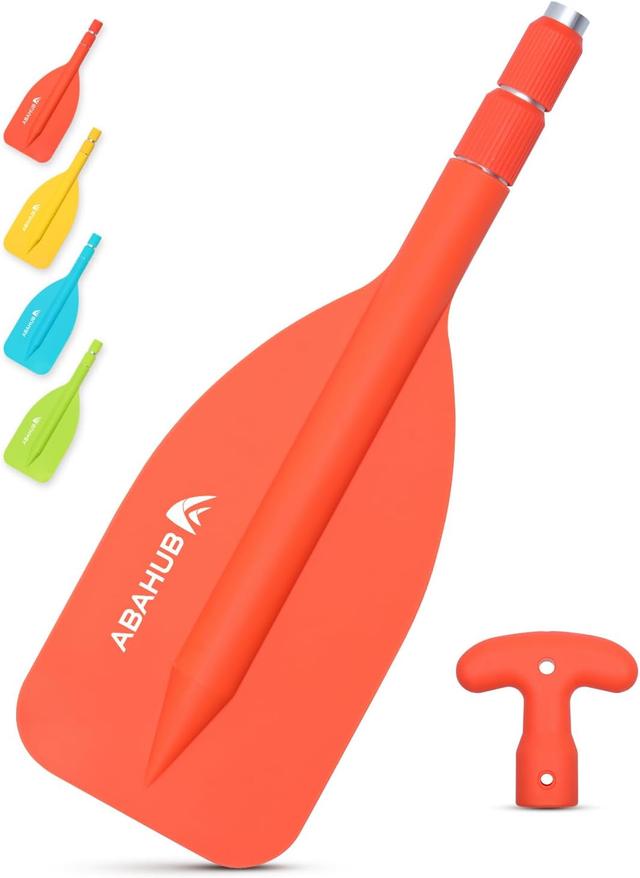 Product image of Abahub Premium 21''-42'' Emergency Telescoping Paddle Aluminium Shaft for Canoeing Boating Kayaing Blue Lightweight Oars