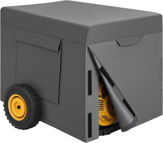 Product image of Generator Covers, Portable Generator Cover 32”Lx24”Wx24”H, Sturdy Generator Cover for Outdoor Generators 5000-10000 Watt, Universal fit for Most Generators-Grey