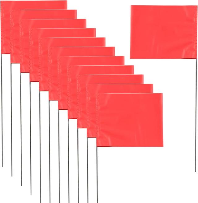 Product image of Marking Flags - 15 x 4 x 5 Inch Landscape Flags, Sprinkler & Irrigation Markers (Red, 30Pack)