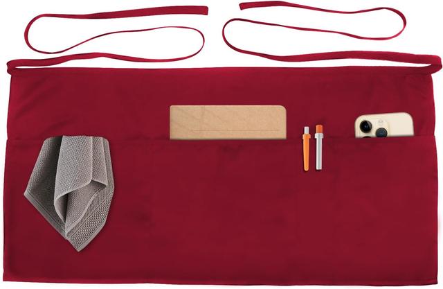 Product image of Xeoxarel Aprons with 4 Pockets (Available in 3 Pack / 7 Pack) 23.5'' X 11.5''
