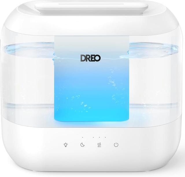 Product image of Dreo Humidifiers for Bedroom, Top Fill 4L Supersized Cool Mist Humidifier, 32H Runtime, 28 dB Quiet Ultrasonic Air Humidifier for Large Room, Plants, Baby Nursery, Indoor, Night Light, Easy to Clean