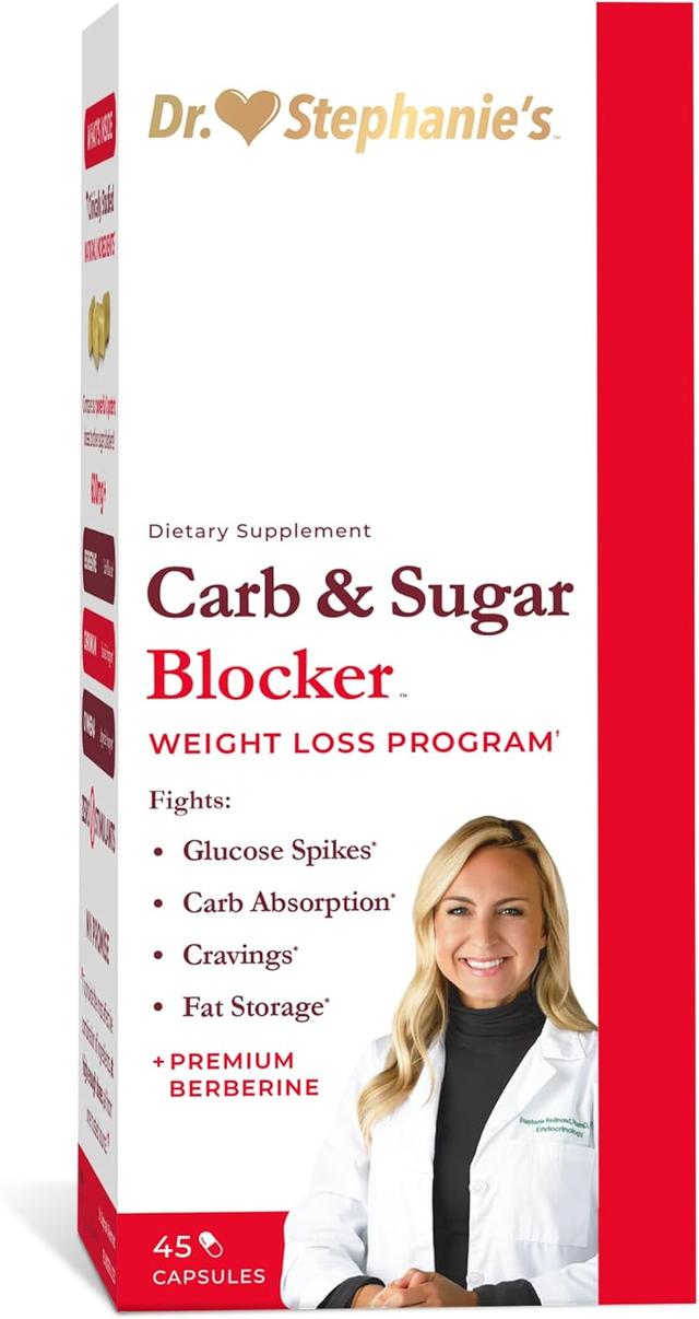 Product image of Carb & Sugar Blocker - Mega Dose of Berberine & Gymnena Supplement - Take with Meals to Reduces Digested Carbs & Weight