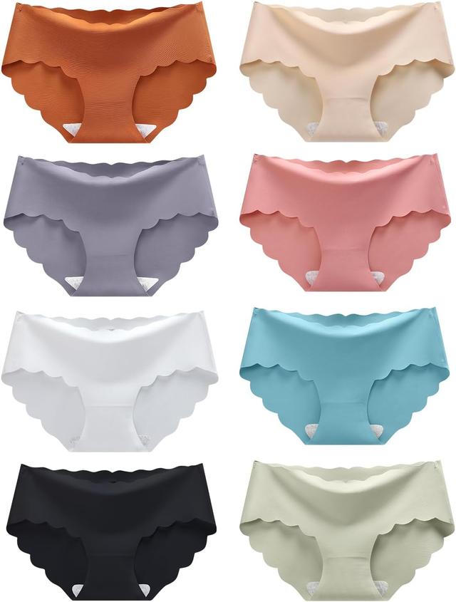 Product image of Demifill Teen Girls Seamless Underwear Tagless No Show Panties for Teens Pack of 8 Multipack