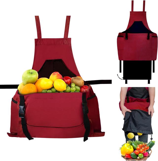Product image of Gardening Apron, Harvest Apron Gardening Gifts for Men Gardening Apron with Pockets for Women, Green