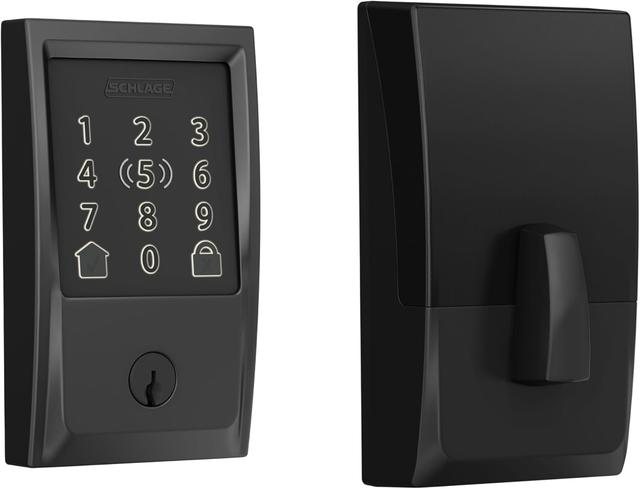 Product image of Schlage Encode Plus Smart Wi-Fi Lock for Front Door, Keyless Entry Deadbolt, Unlock with Apple Watch, Built-in WiFi and App Control, Easy Install, Alexa & Apple HomeKit Compatible, Matte Black