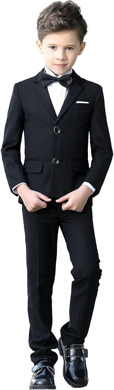 Product image of YuanLu Boys Suit for Kids Tuxedo Wedding Ring Bearer Outfit Boy Formal Suits 5 Piece Slim Fit Dresswear Suit Set
