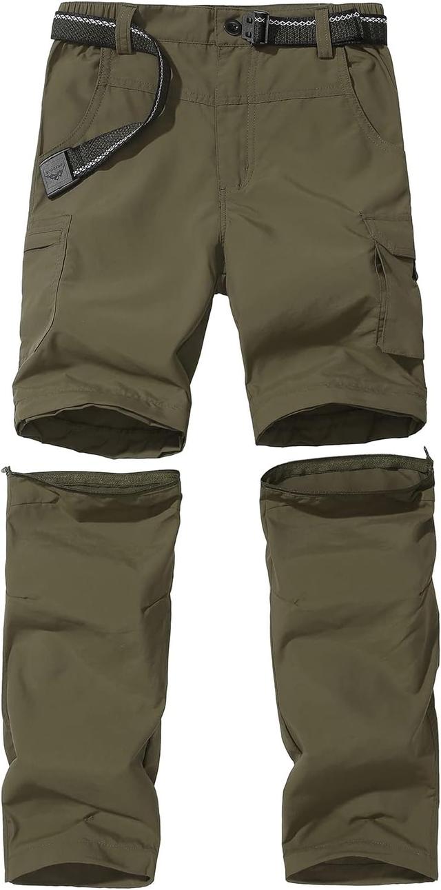 Product image of JOMLUN Boy’s Scout Pants Convertible Hiking Quick Dry Zip Off Pants Outdoor Climbing Casual Trouser Kids Youth Cargo Pants
