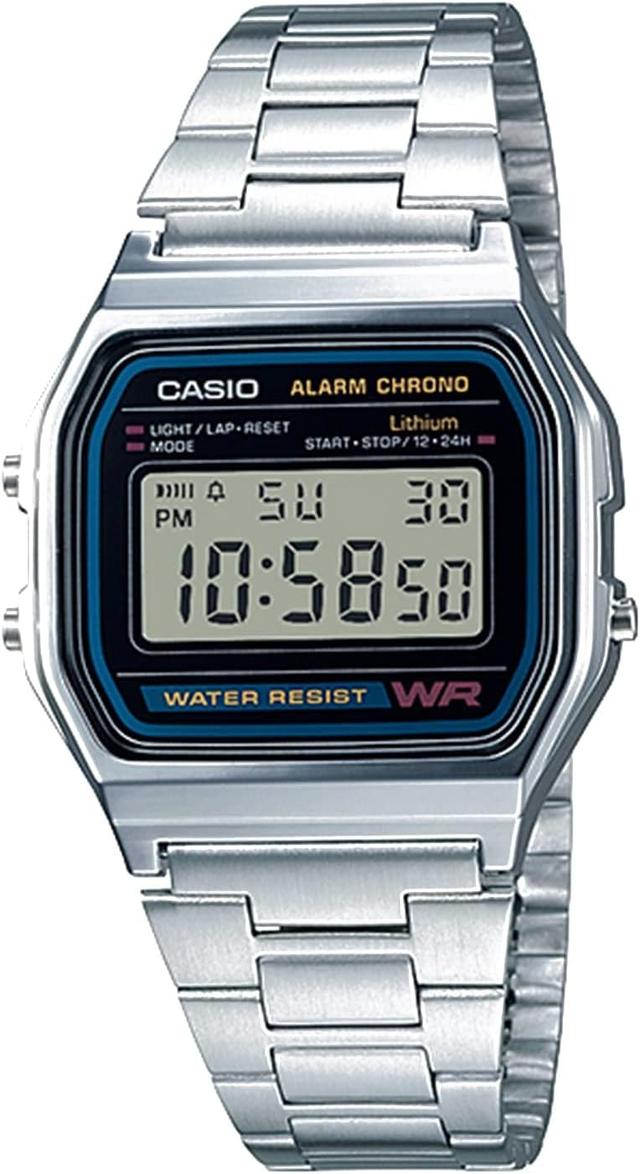 Product image of Casio A158WA Series | Unisex Digital Watch | Vintage | WR | 100 SEC Stop Watch | Daily Alarm | Regular Time Keeping: Hour, Minute, Second, PM, Date, Day | Led Light | 7 Yr Battery