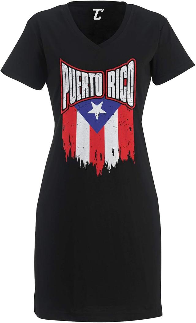 Product image of Tcombo Torn Puerto Rican Flag - Heritage Pride Women's Nightshirt