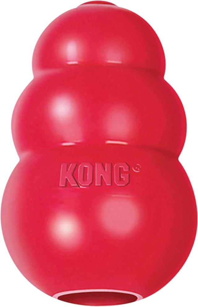 Product image of KONG Classic Stuffable Dog Toy - Fetch & Chew Toy for Dogs - Treat-Filling Capabilities & Erratic Bounce for Extended Play Time - Durable Natural Rubber Material - for Medium Dogs