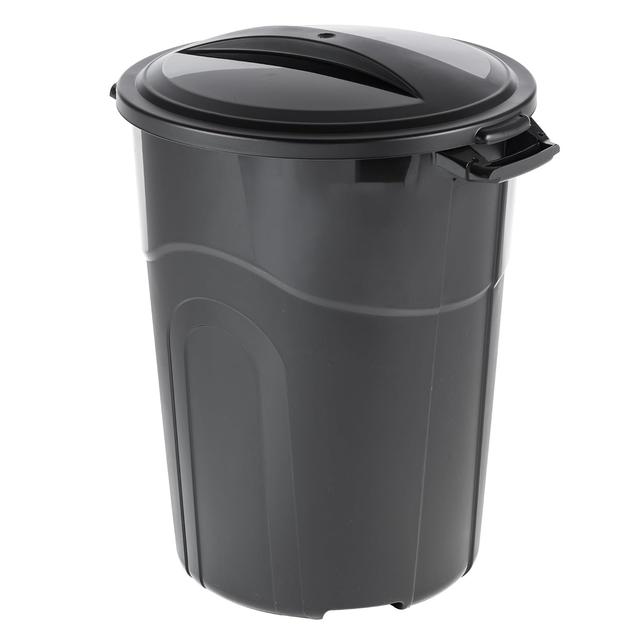 Product image of DayGo 32 Gallon Heavy Duty Plastic Garbage Can, Included Lid, Indoor/Outdoor, Black