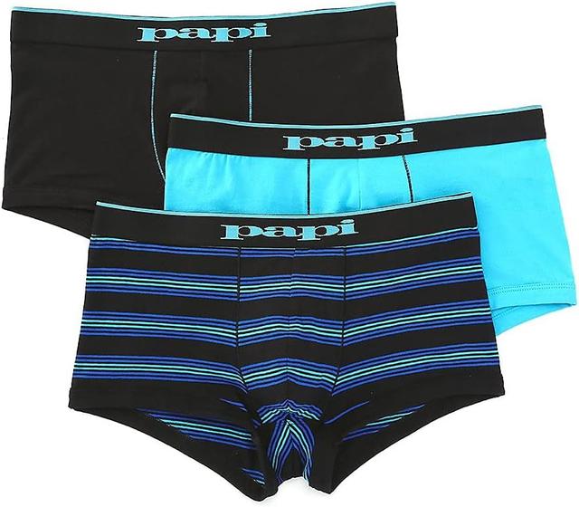 Product image of Papi Men's Stylish Brazilian Solid and Print Trunks (3-Pack of Men's Underwear)