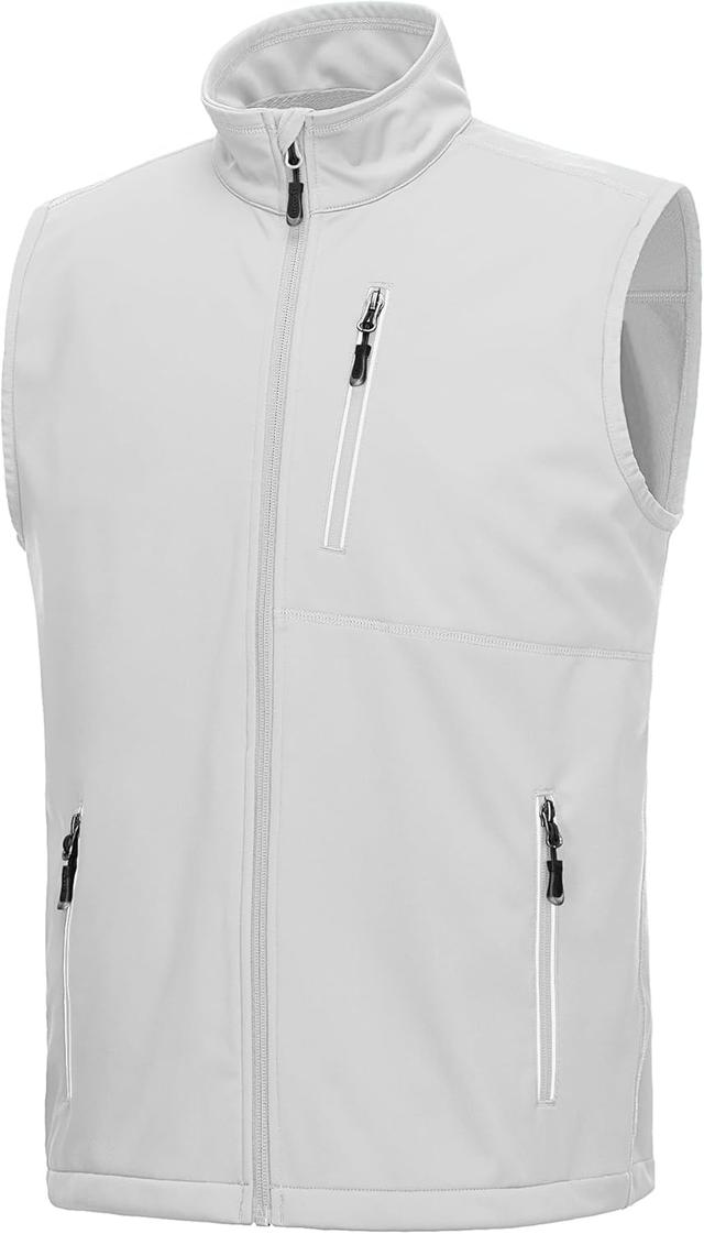 Product image of 33,000ft Men's Windproof Lightweight Golf Vest Outerwear with Pockets, Softshell Sleeveless Jacket for Running Hiking Sports