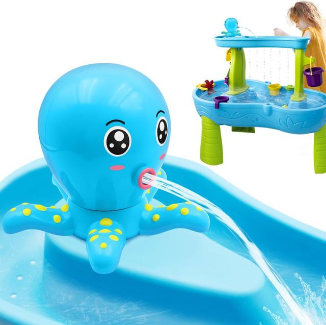 Product image of Water Table Pump, Battery Powered Water Outdoor Pump for Kids, 3 Hours of Non-Stop Work Fun Portable USB Charging Summer Water Table Accessories Toys for Kids Toddlers（Blue）
