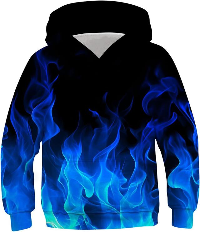 Product image of TUONROAD Boys Girls Hoodies 3D Printed Cool Hooded Lightweight 6-16T Hooded Pullover Sweatshirt for Kids