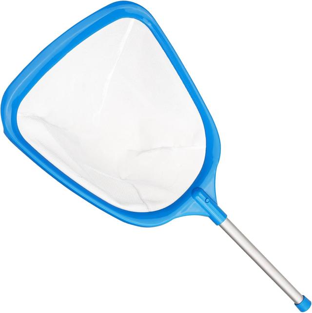 Product image of Hot Tub Skimmer Spa Net with 12'' Aluminum Pole Ultra Fine Mesh Net Handy Leaf Skimmer for Small Above Ground Pools Pick Up Fine Debris Lightweight Net