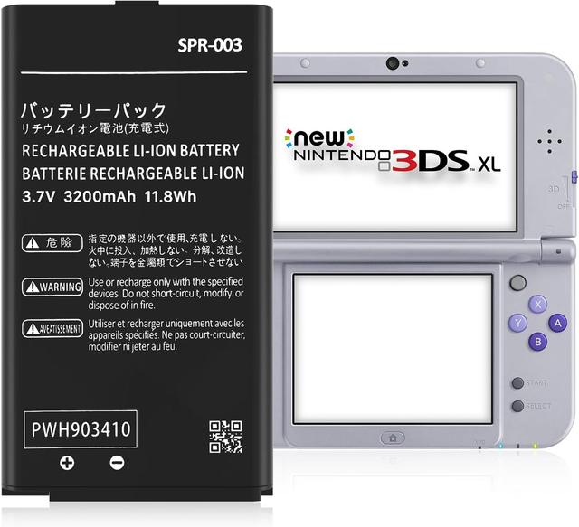 Product image of SPR-003 Battery, (𝟮𝟬𝟮5 𝗡𝗲𝘄 𝗨𝗽𝗴𝗿𝗮𝗱𝗲) Ultra High Capacity 3200mAh Li-ion Replacement Battery for Nintendo 3DS XL 3DS LL SPR-003 and New 3DS XL RED-001 Console