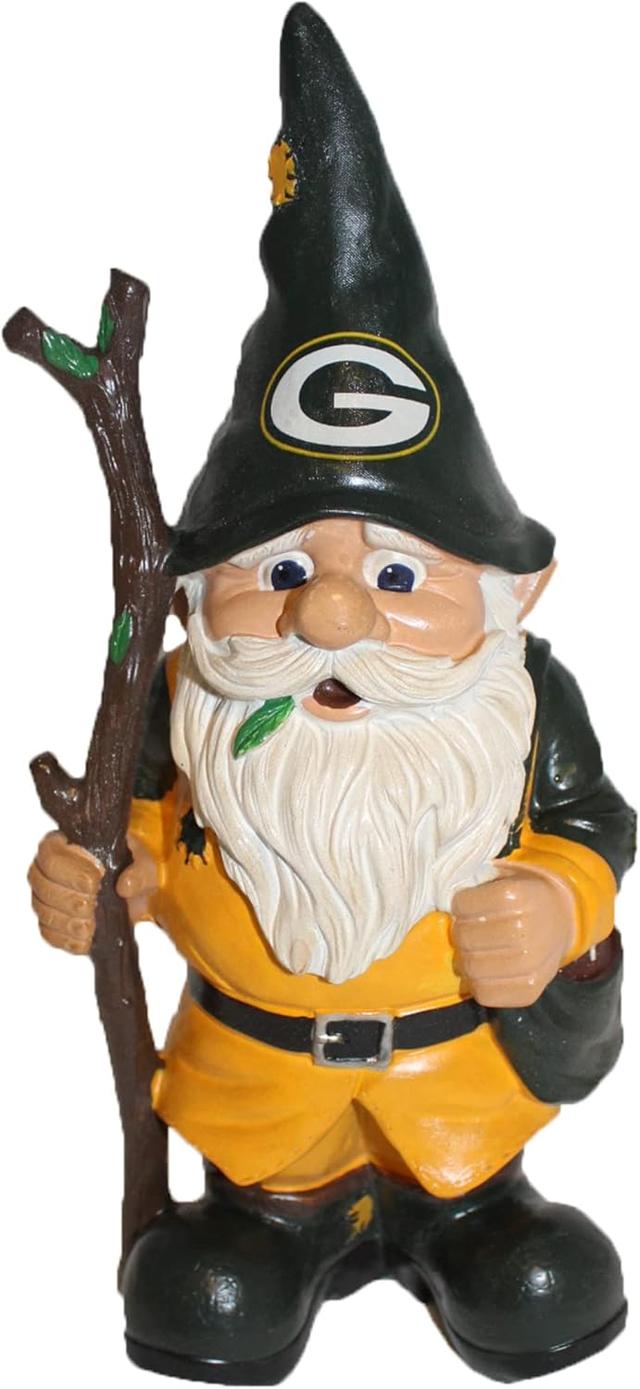 Product image of FOCO NFL Unisex-Adult NFL Team Logo Holding Stick Garden Statue Outdoor Gnome