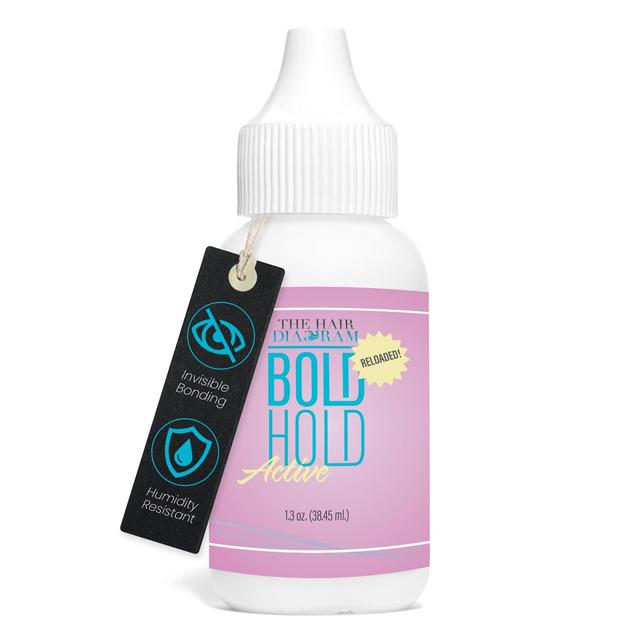 Product image of The Hair Diagram - Bold Hold Active Reloaded - Strong Hold Glue for Wigs and Hair Systems - Invisible Bonding - Formulated for Oily Skin - Non Toxic - Humidity Resistant & Water- Resistant -1.3oz
