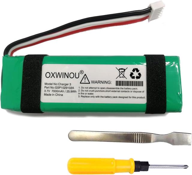 Product image of Battery Compatible with JBL Charge 3 Battery GSP1029102A Replacement Charge3 3.7V 7000mAh (1-Pack)