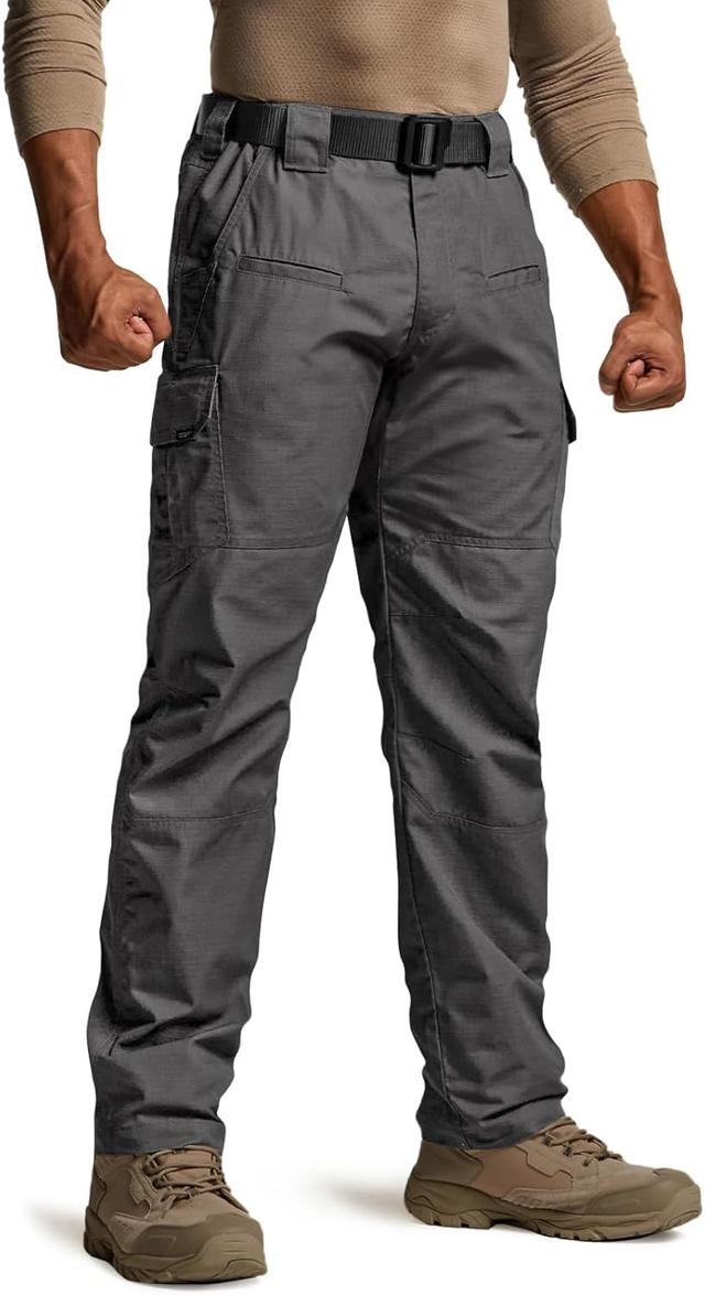 Product image of CQR Men's Tactical Pants, Water Resistant Ripstop Cargo Pants, Lightweight EDC Work Hiking Pants, Outdoor Apparel