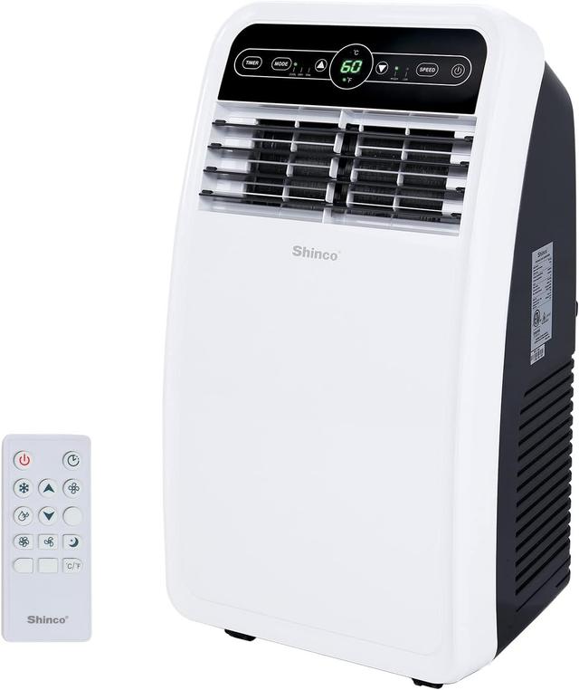 Product image of Shinco 8,000 BTU Portable Air Conditioner, AC Unit with Built-in Cool, Dehumidifier & Fan Modes for Room up to 200 sq.ft, Conditioner Remote Control, 24 Hour Timer, Installation Kit