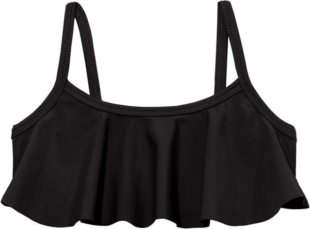Product image of Made in USA Girls Flounce Bikini Top UPF50+ Sun Protection Toddler Bathing Suit Rash Guard for Beach Pool Swimwear