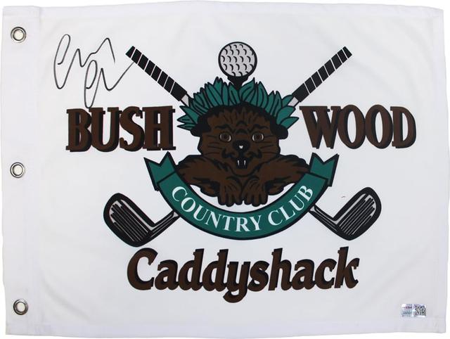 Product image of Chevy Chase Signed Autographed Caddyshack Bushwood Country Club Golf Flag TRISTAR
