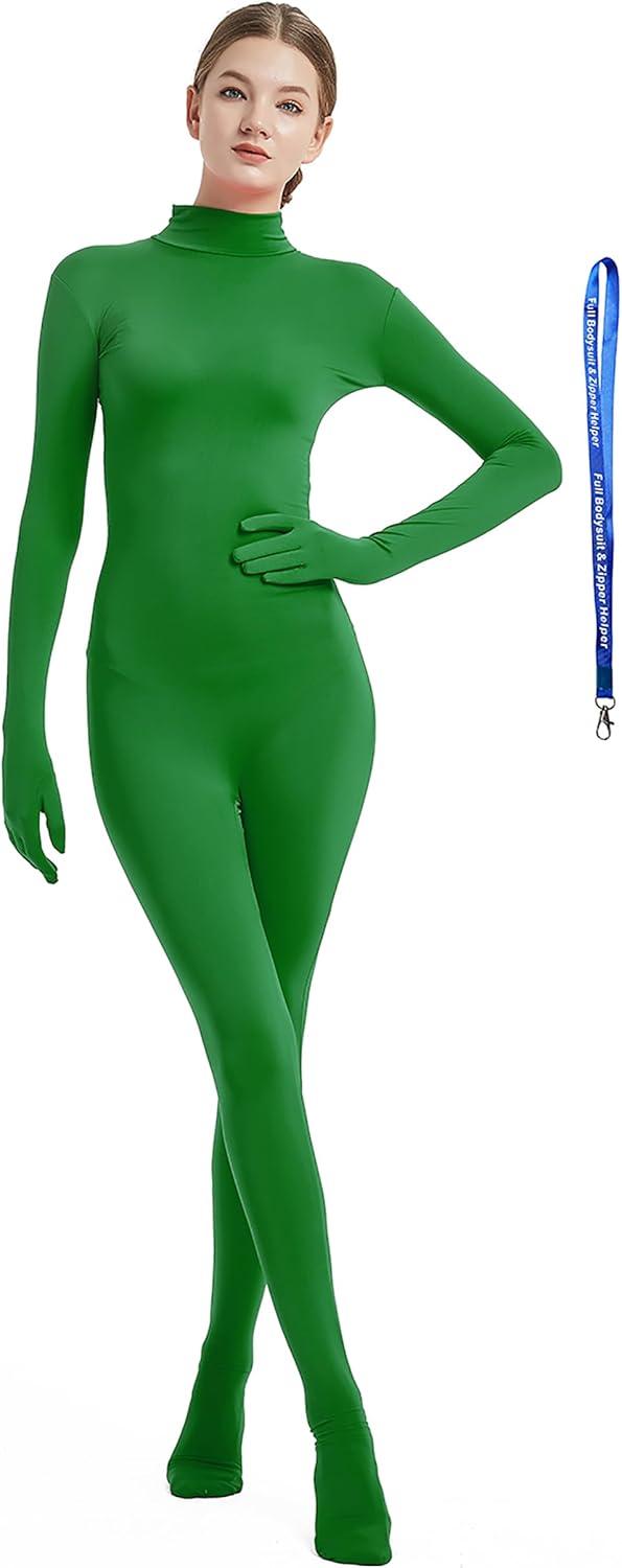 Product image of Full Bodysuit Include Zipper Helper Womens Costume Without Hood Spandex Zentai Unitard Body Suit