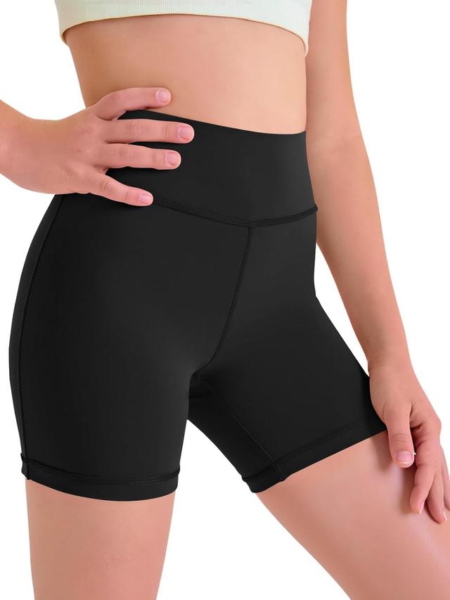 Product image of Haloumoning Girls Athletic Shorts Kids Workout High Waisted Volleyball Shorts Yoga Dance Gymnastics Shorts