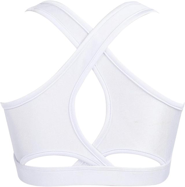Product image of Kids Girls' Sleeveless Keyhole Back Crop Top Dance Gym Yoga Workout Sport Bra Camisole Dancewear