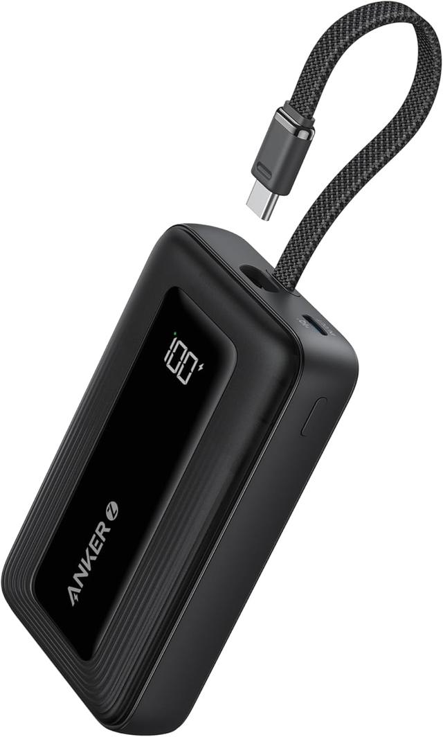 Product image of Anker Portable Charger, 10,000mAh 30W Power Bank, USB-C in and Out Fast Charging Battery Pack, Travel Essential Phone Power Bank, for iPhone 16/15, iPad, MacBook, Galaxy, Google, and More