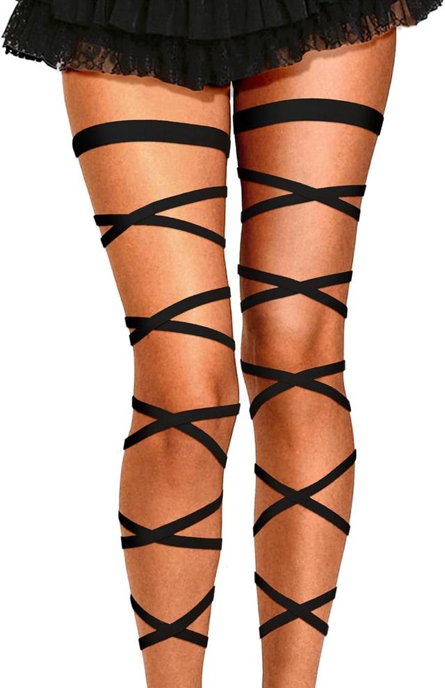 Product image of Rave Leg Wraps Elastic Garter Plus Size Leg Straps Dancing Music Festivals Coachella Outfits for Women